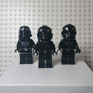 LEGO TIE Fighter Pilot Minifigures Lot (x3) - Star Wars - Defender Interceptor